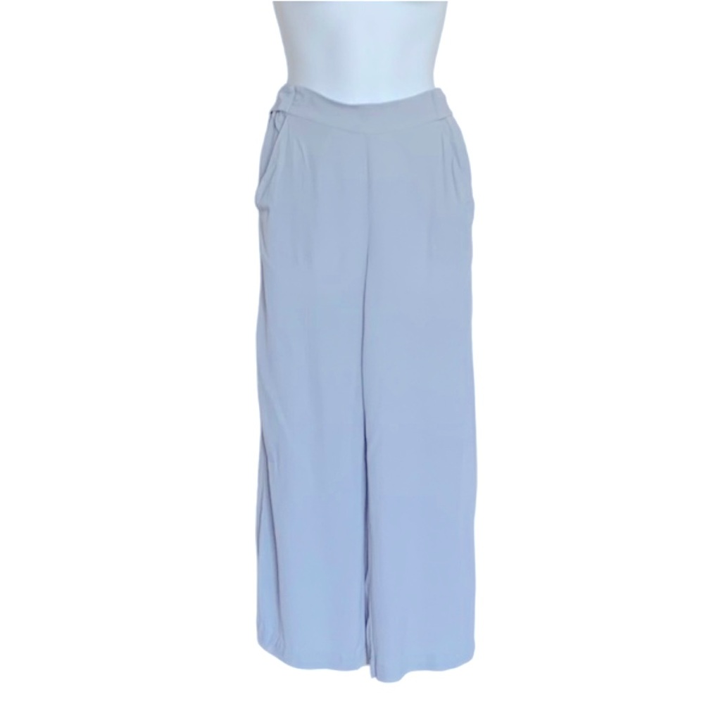 Aritzia Light Blue Wide Leg Pants - Picture 5 of 7